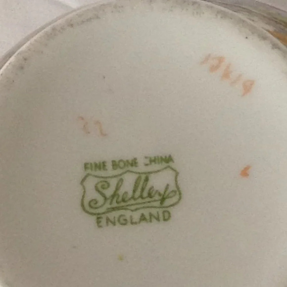 Vintage Shelley Heather Teacup & Saucer New Cambridge England Landscape … - Picture 8 of 8